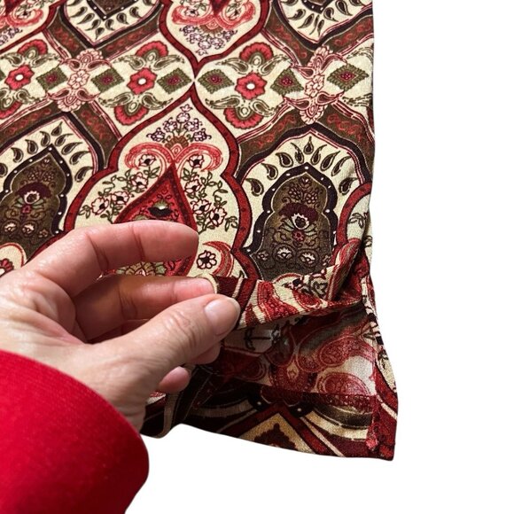 Maggie Barnes Women’s Top Plus Size 3X Red Stretch Short Sleeves - Picture 6 of 9